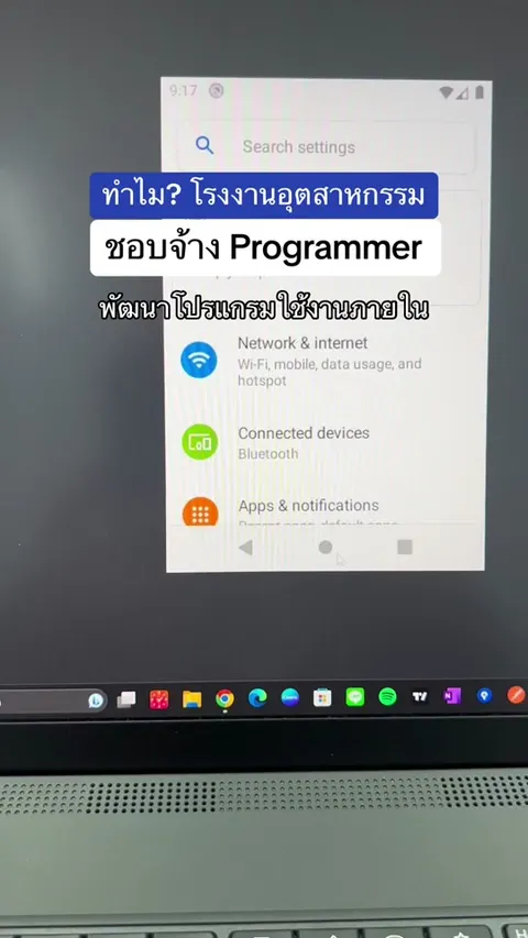 ทำไมตามโรงงานอุตสาหกรรม ชอบจ้างโปรแกรมเมอร์พัฒนาโปรแกรมเพื่อใช้ภายใน